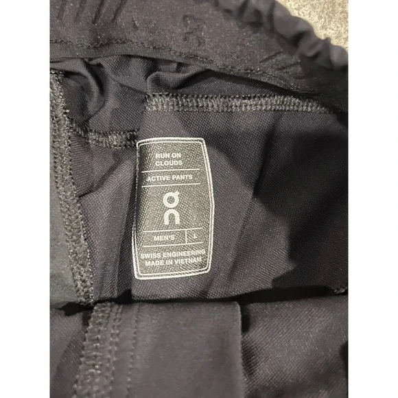 ON Cloud Running Active Pants Performance Joggers Black Men's Large - Picture 10 of 14